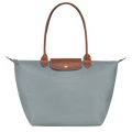 AuraBarcelona™ Le Pliage – Bolso Tote Grande, Gris acero