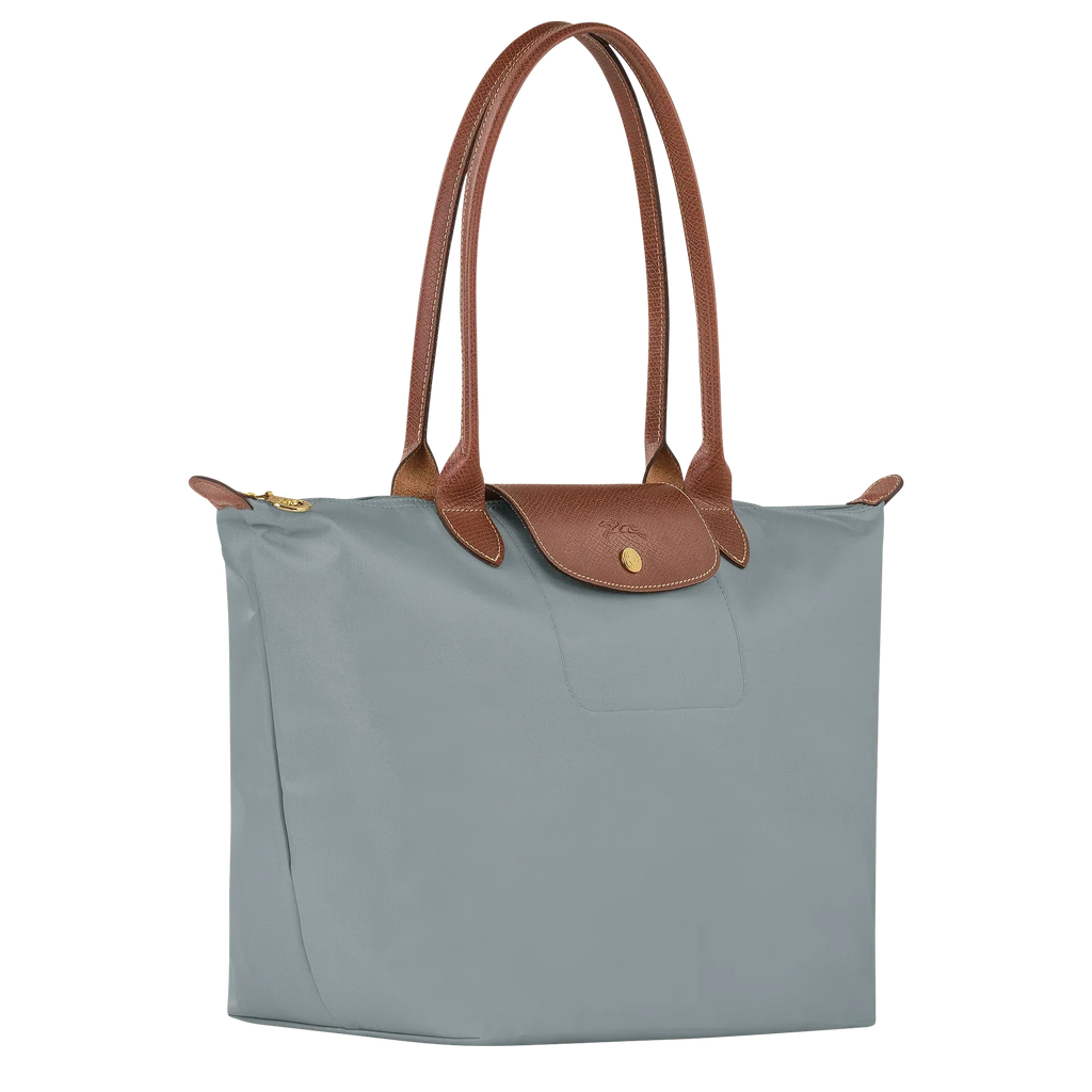 AuraBarcelona™ Le Pliage – Bolso Tote Grande, Gris acero
