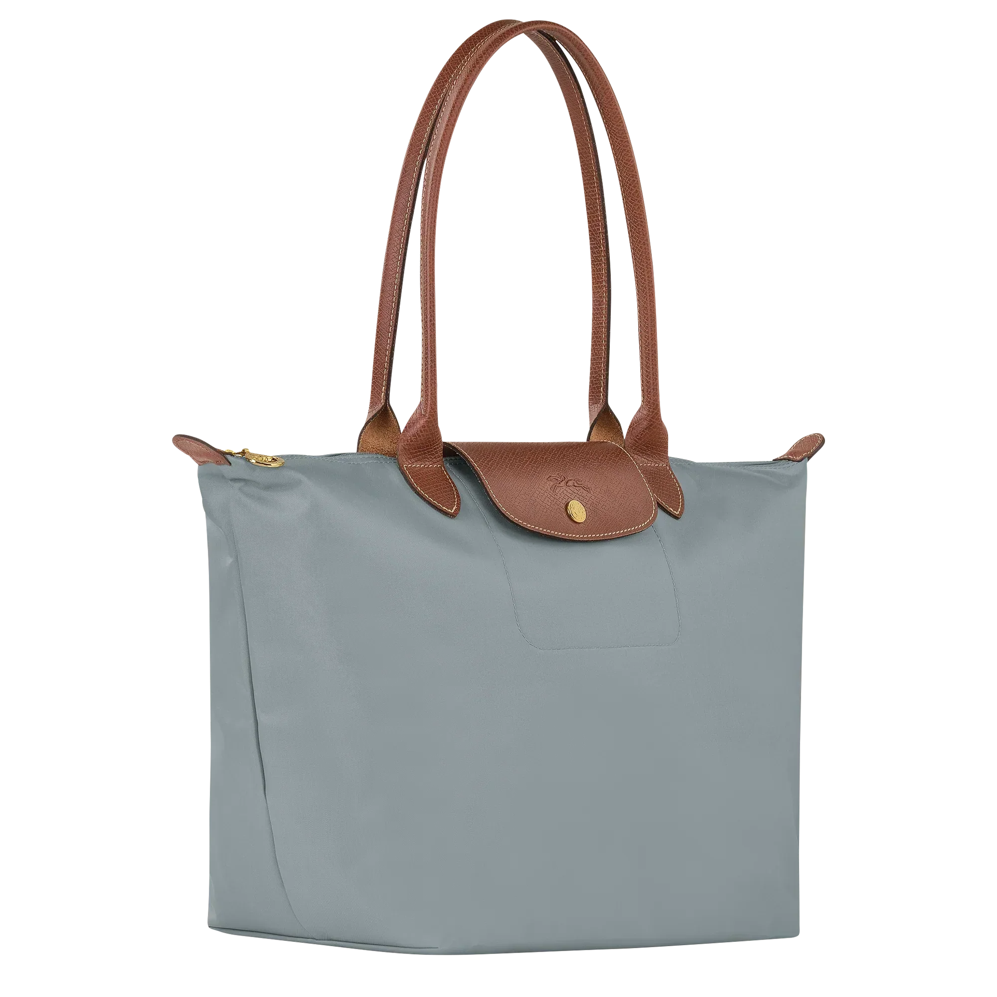 AuraBarcelona™ Le Pliage – Bolso Tote Grande, Gris acero