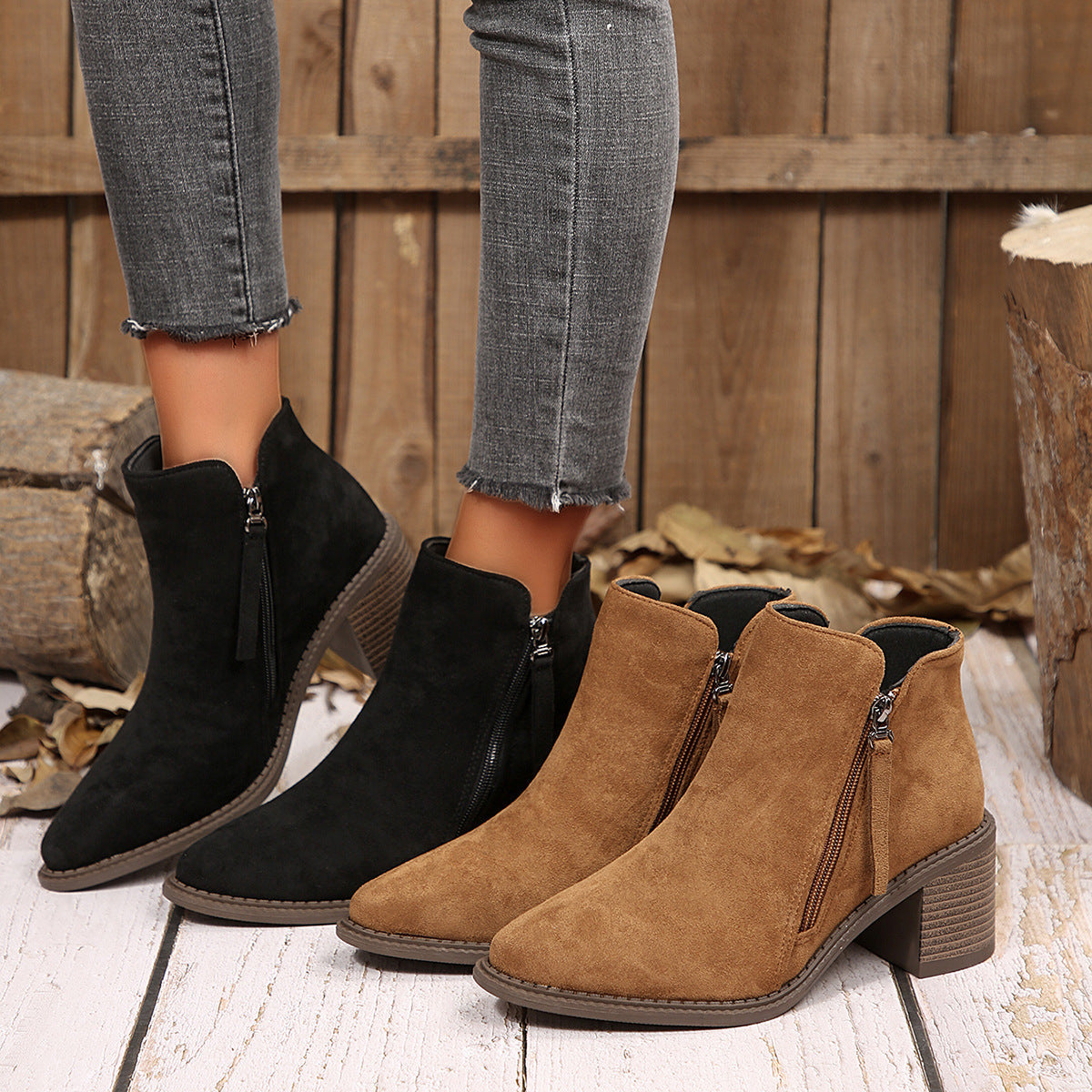 AuraBarcelona™ Alicia | Botines de ante