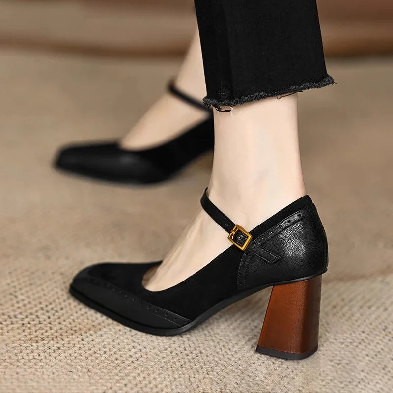 AuraBarcelona™Tacones de Elegancia Terrosa