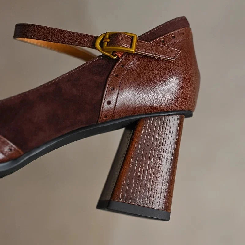 AuraBarcelona™Tacones de Elegancia Terrosa