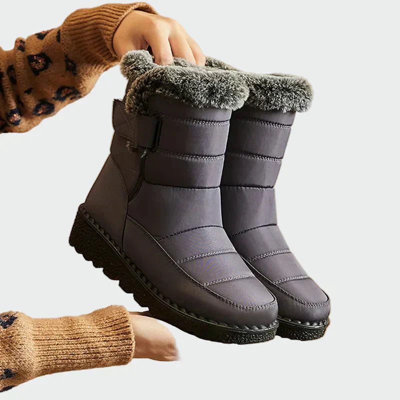AuraBarcelona™ Jimena | Botas Cálidas Con Forro De Peluche Azul Marino