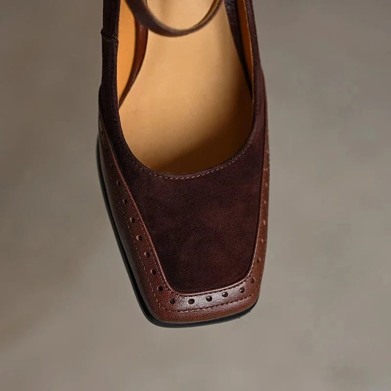 AuraBarcelona™Tacones de Elegancia Terrosa