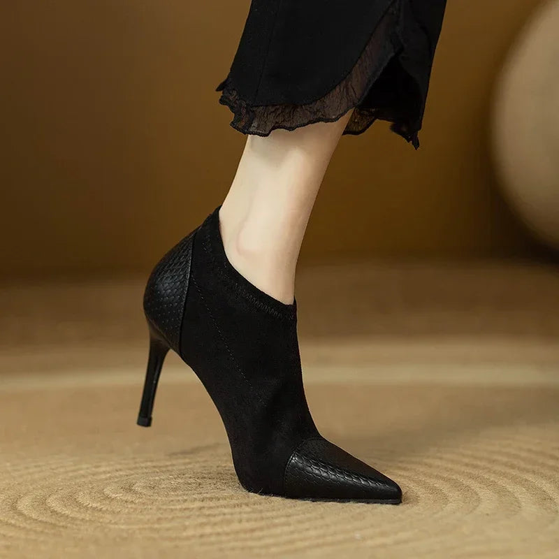 AuraBarcelona™ Tacones de Cuero Genuino Veronica