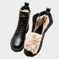AuraBarcelona™ Beatriz | Botas De Invierno En Cuero Con Forro Peludo