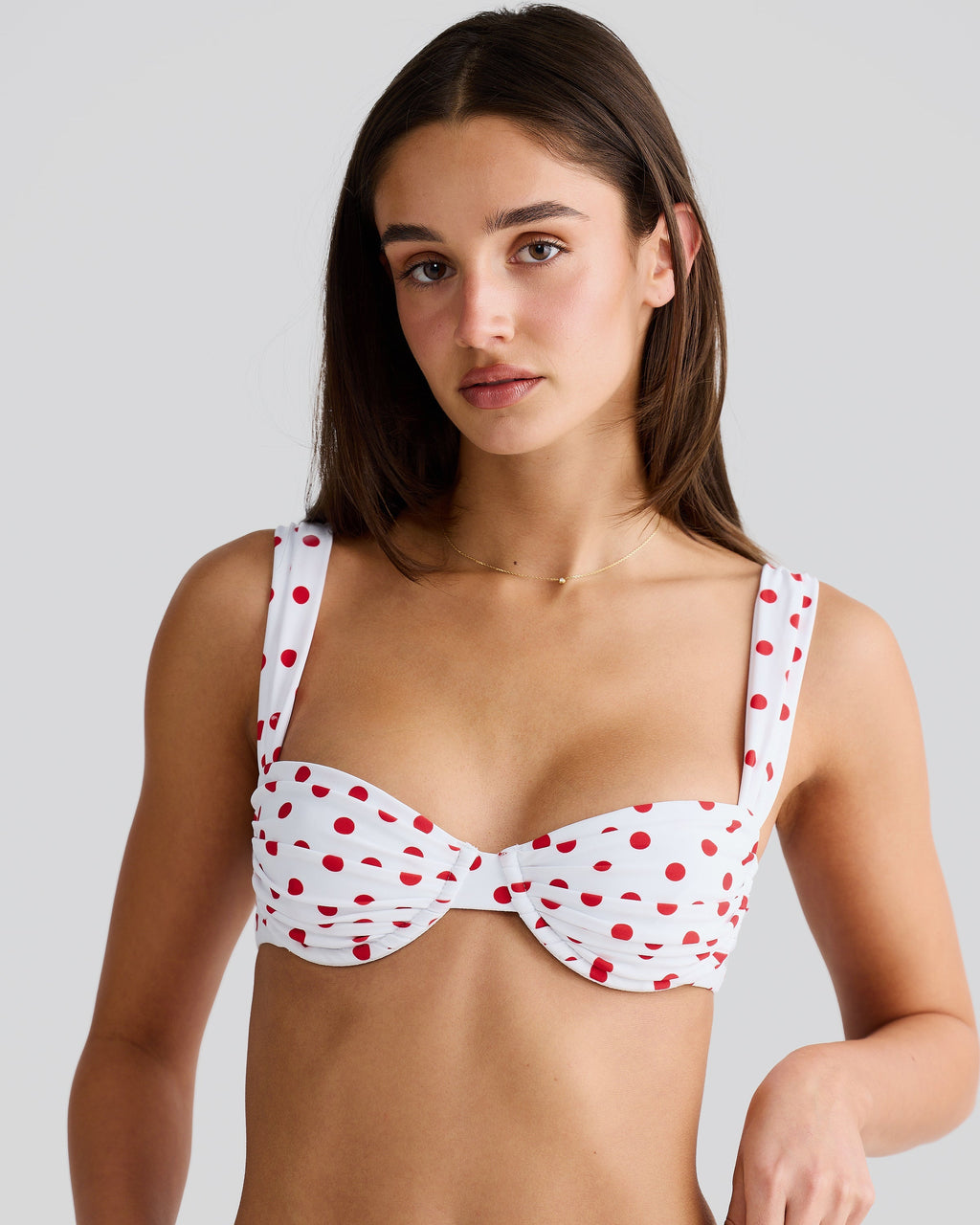 AuraBarcelona™ Rhodes Top Red Polka