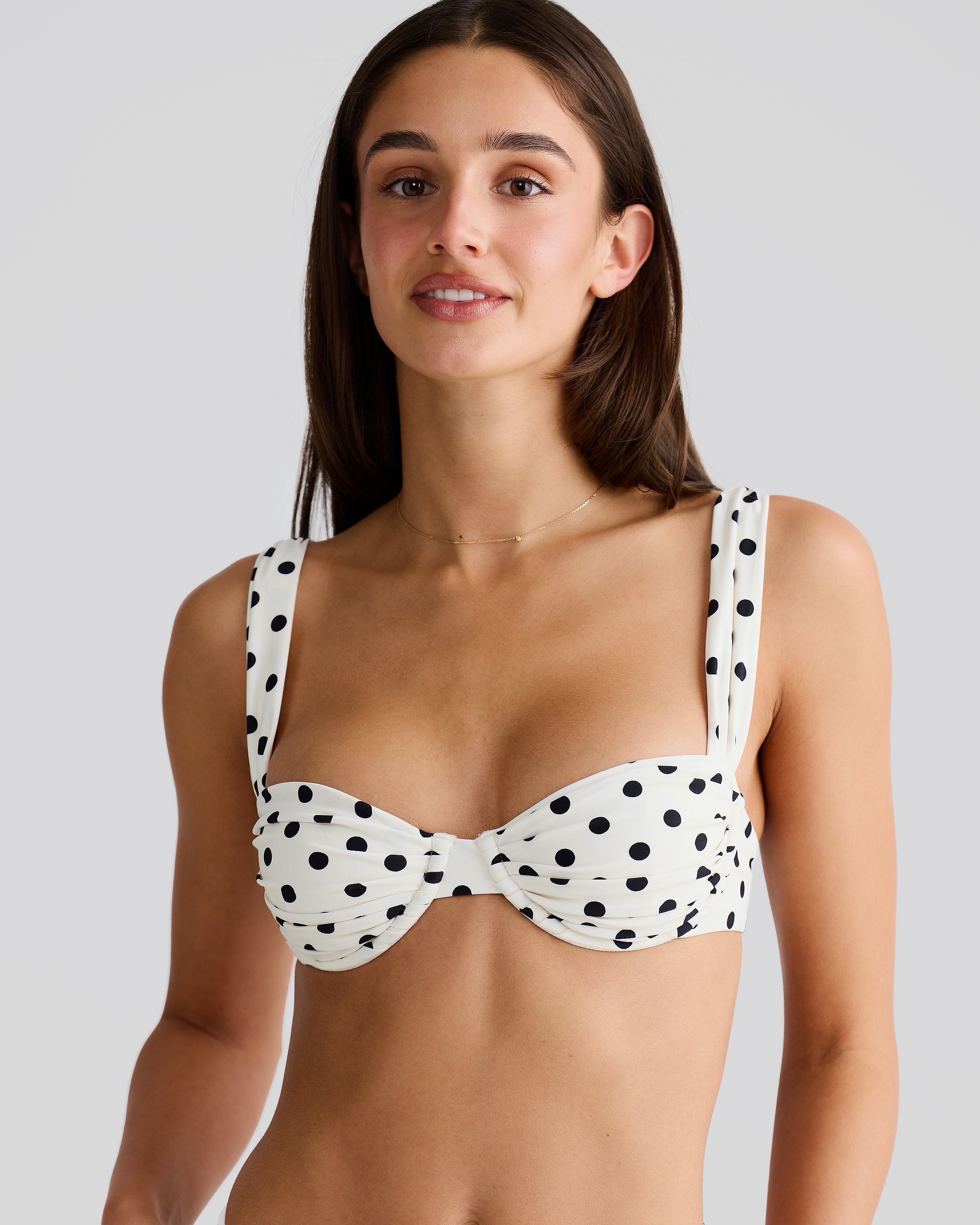 AuraBarcelona™ Rhodes Top Ivory Polka