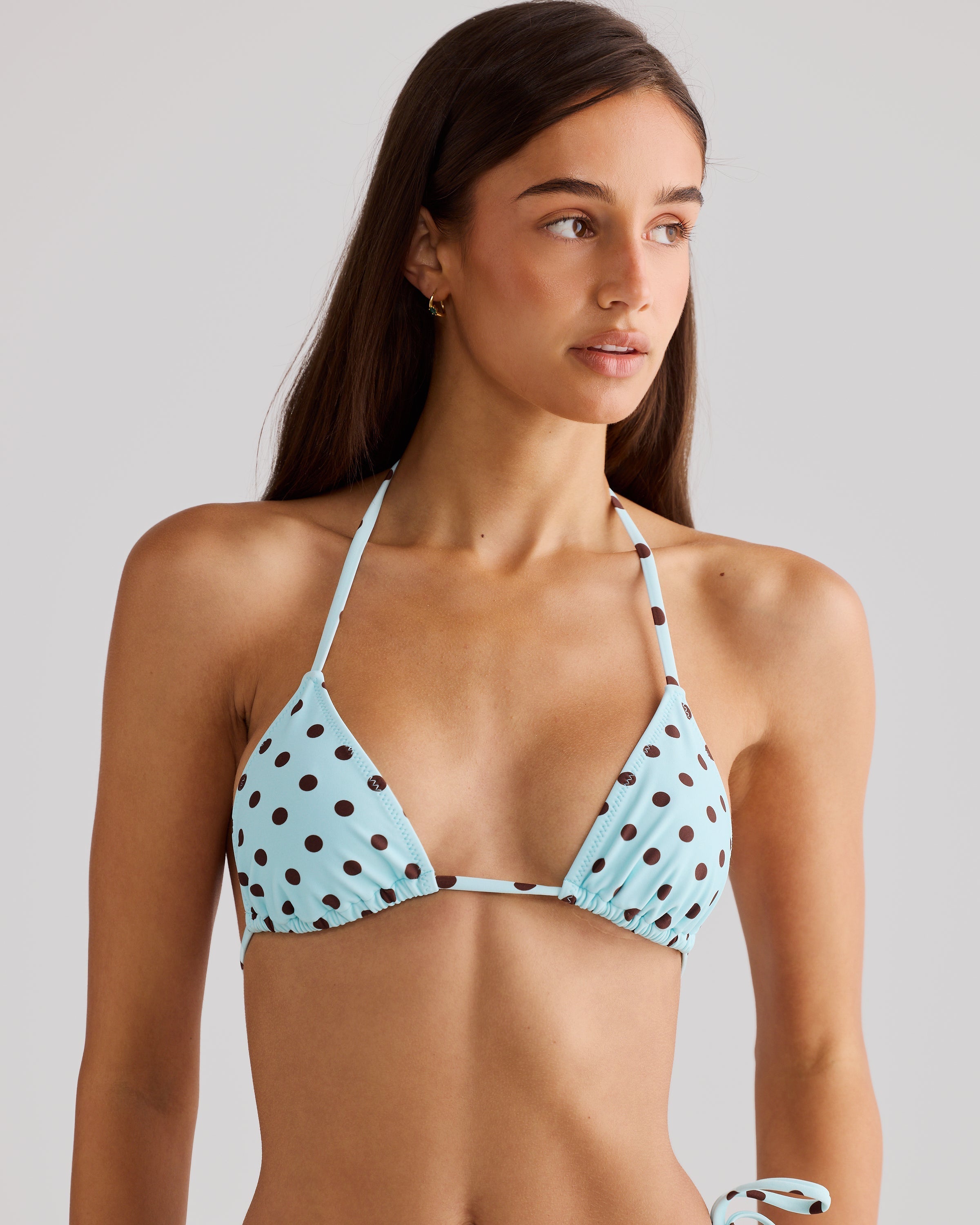 AuraBarcelona™ Rio Top Blue Polka
