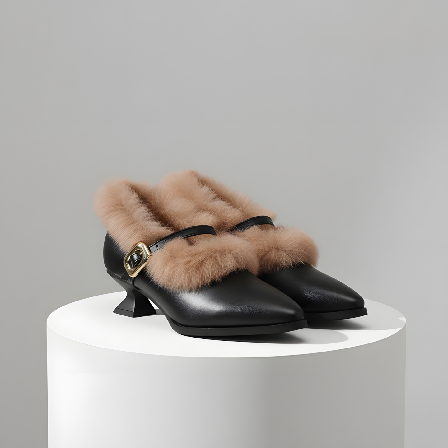 AuraBarcelona™ Tacones de Piel Velina