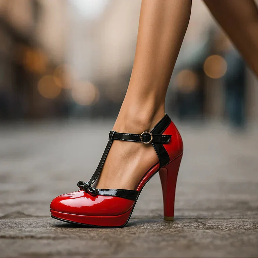 AuraBarcelona™ Tacones VIVIENNE de Aguja OLIVIA