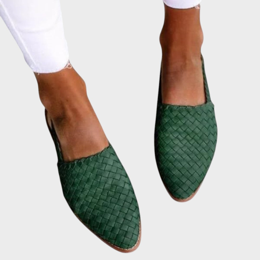 AuraBarcelona™ Andrea | Sandalias Planas Trenzadas Ortopédicas