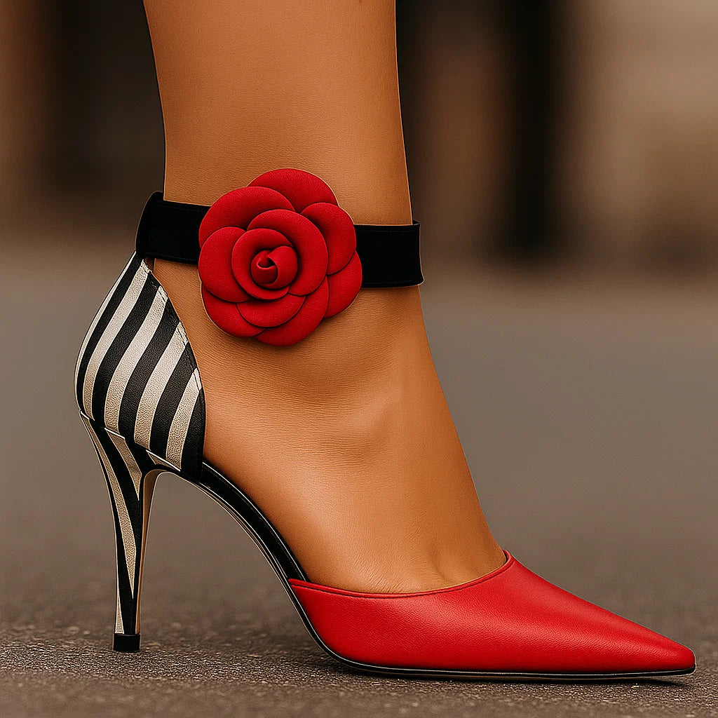AuraBarcelona™ Angela | Tacones Elegancia Floral