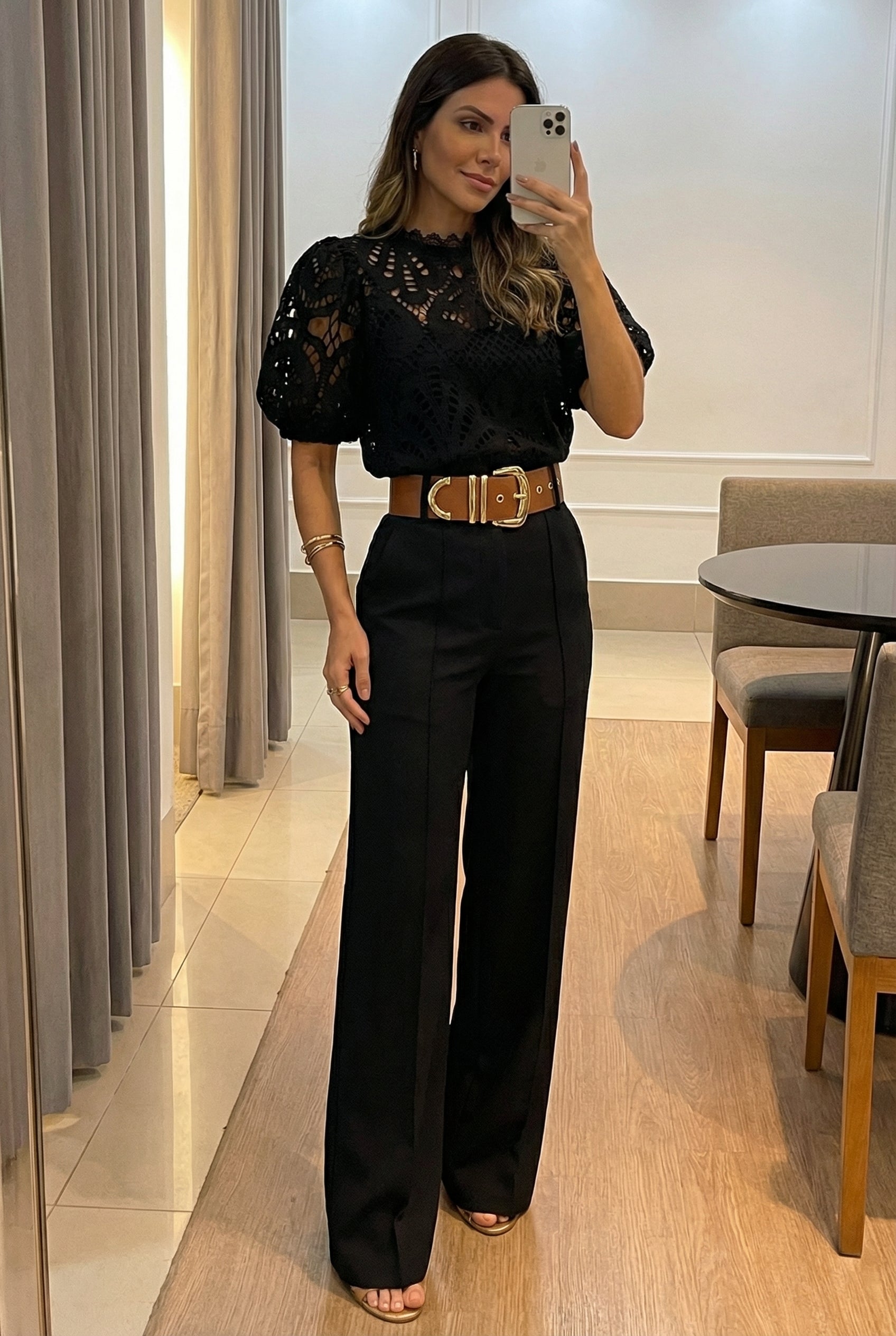AuraBarcelona™ María | Conjunto (Blusa + Pantalón)