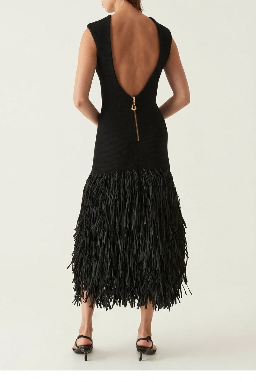 AuraBarcelona™ Ana | Vestido Largo De Flecos