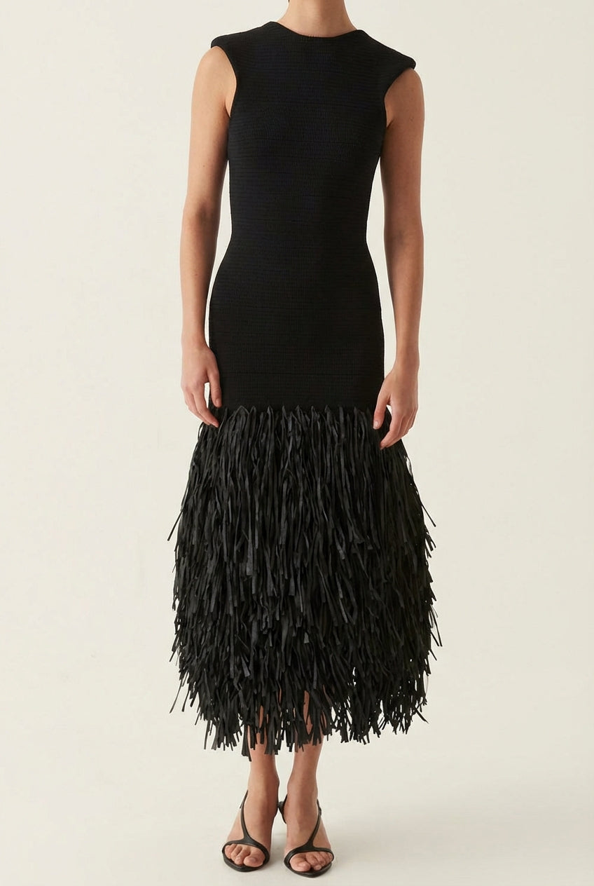 AuraBarcelona™ Ana | Vestido Largo De Flecos