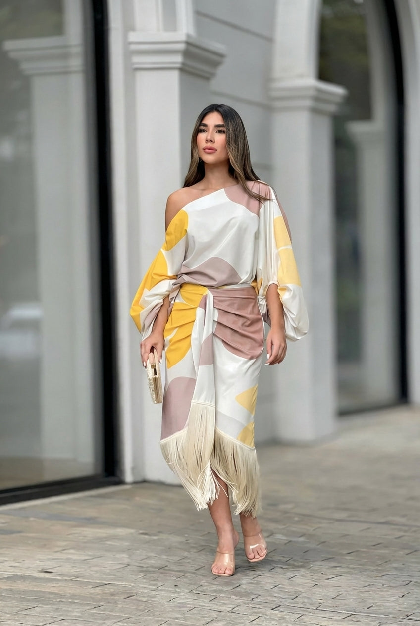 AuraBarcelona™ Daniela | Conjunto dos piezas con flecos