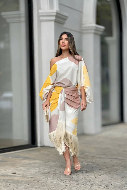 AuraBarcelona™ Daniela | Conjunto dos piezas con flecos