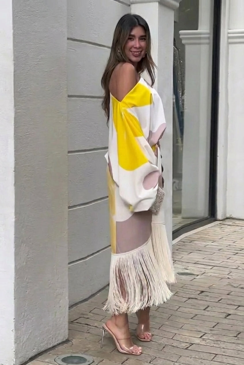 AuraBarcelona™ Daniela | Conjunto dos piezas con flecos