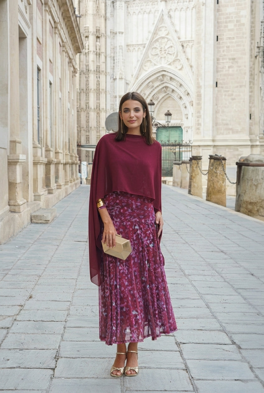 AuraBarcelona™ Mesina | Vestido midi floral