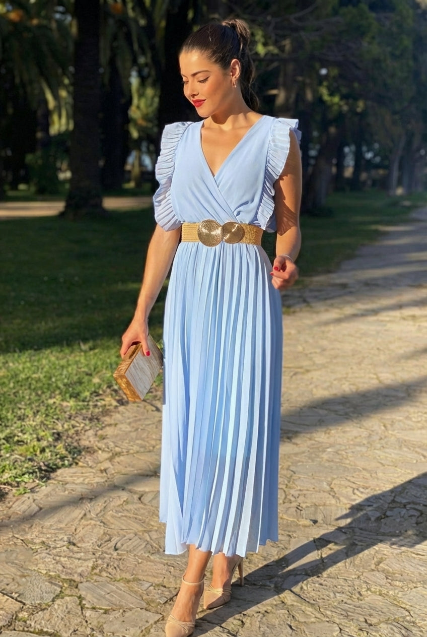 AuraBarcelona™ Esperanza | Vestido de gasa elegante