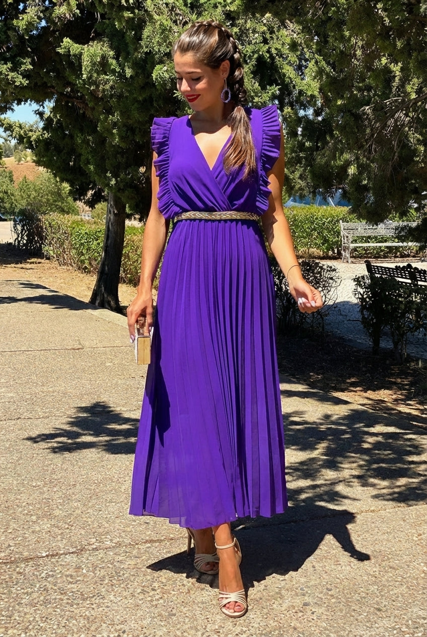 AuraBarcelona™ Esperanza | Vestido de gasa elegante