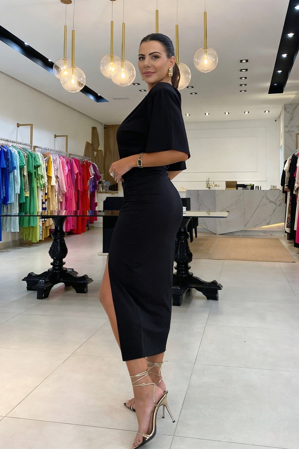 AuraBarcelona™ Sandra | Vestido Sofisticado