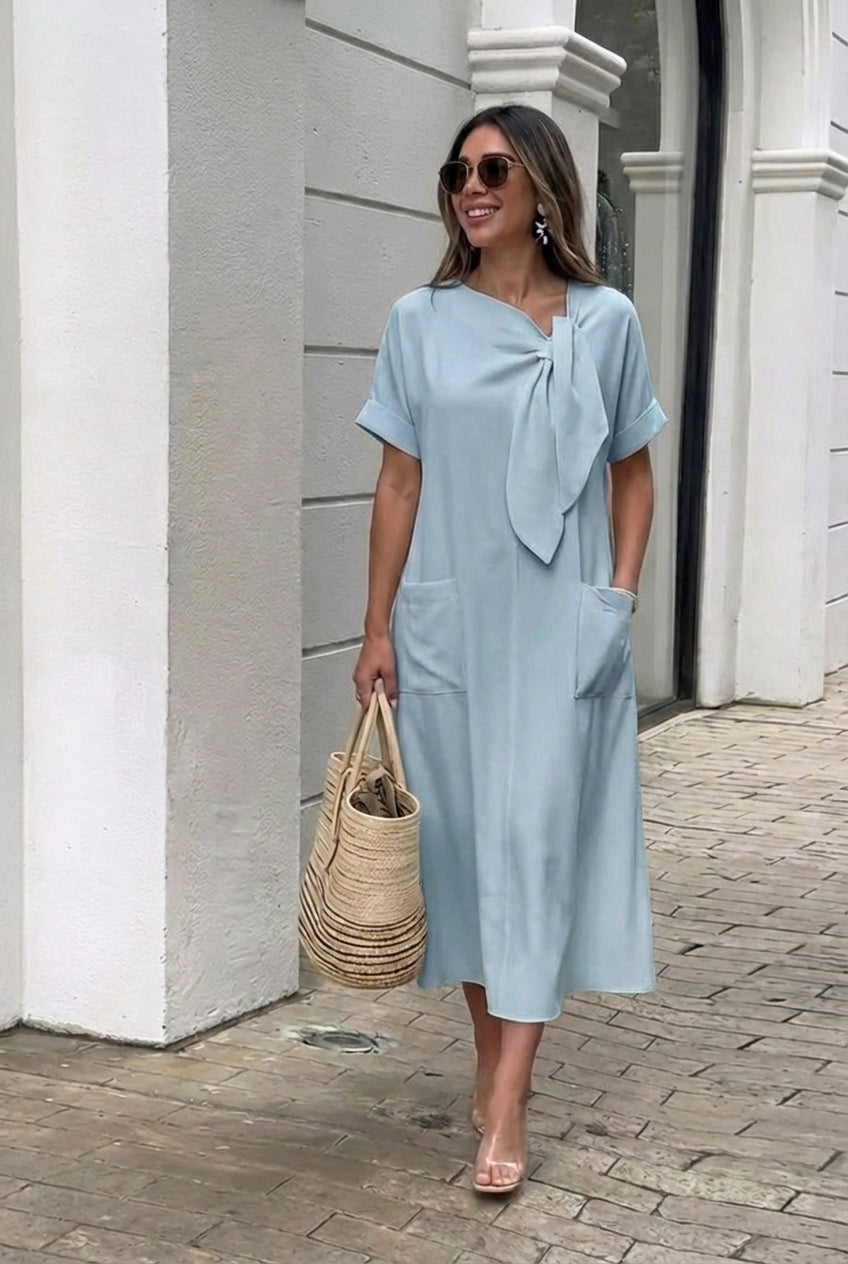 AuraBarcelona™ Pilar | Vestido Elegante con bolsillos