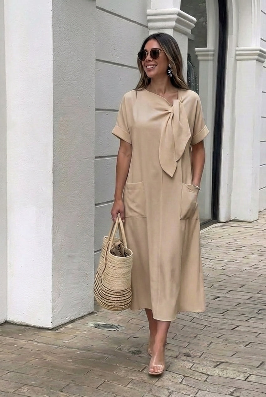 AuraBarcelona™ Pilar | Vestido Elegante con bolsillos