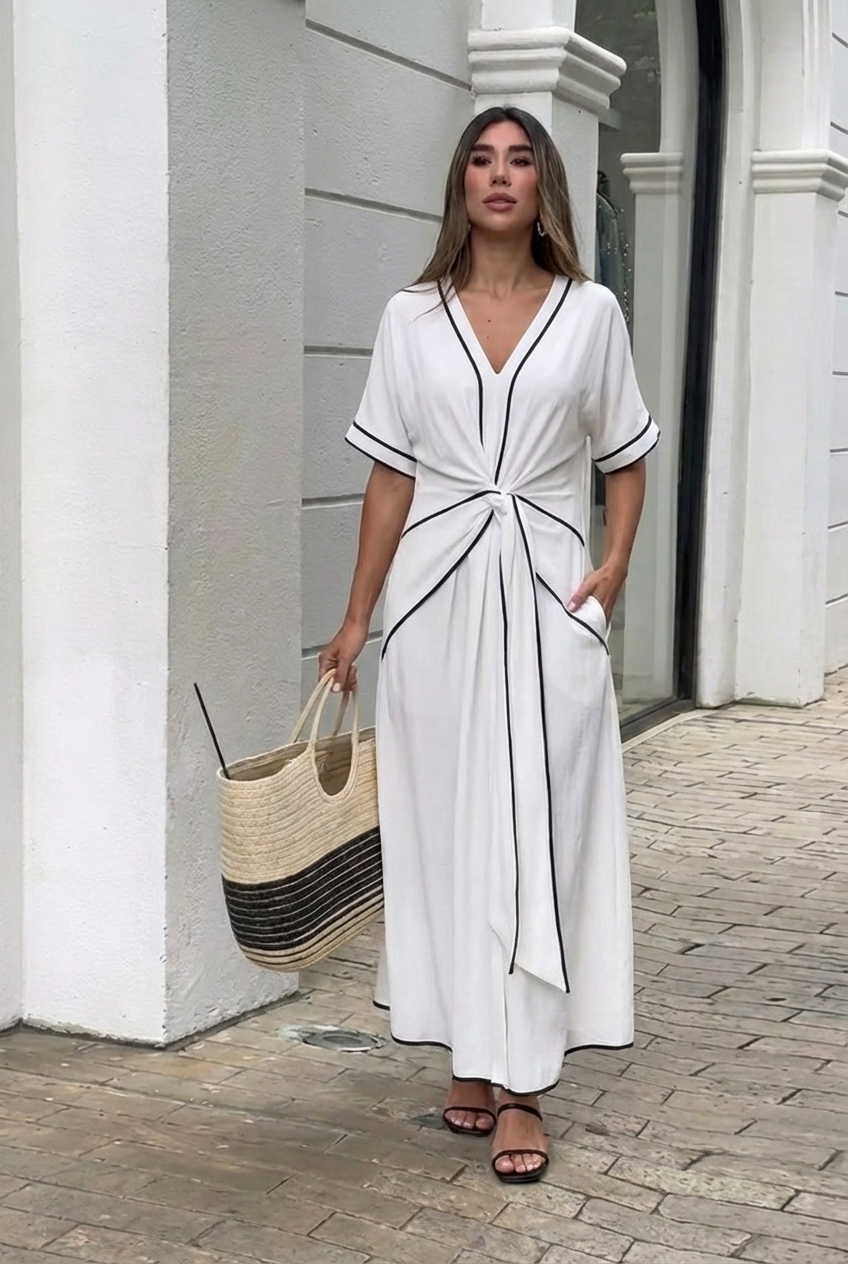 AuraBarcelona™ Cassia | Vestido elegante y favorecedor