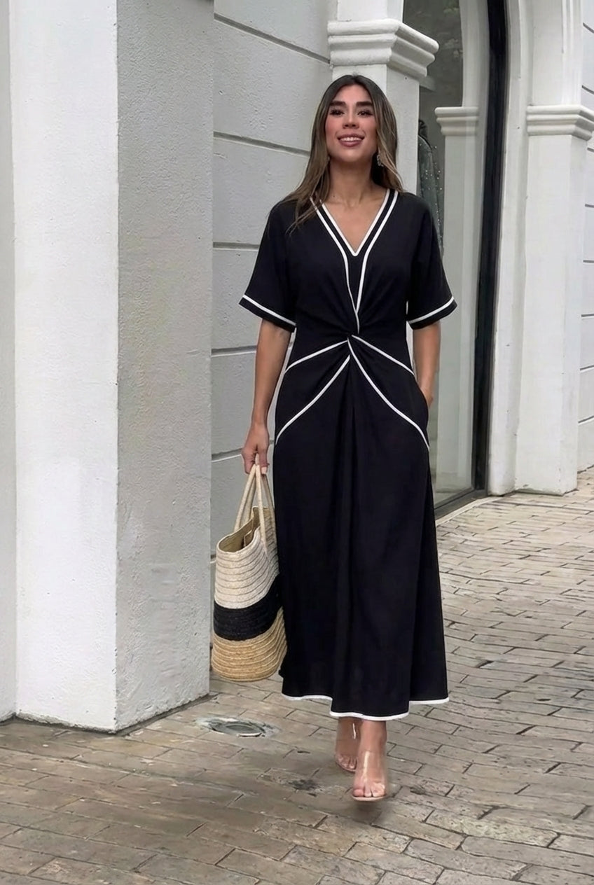 AuraBarcelona™ Cassia | Vestido elegante y favorecedor