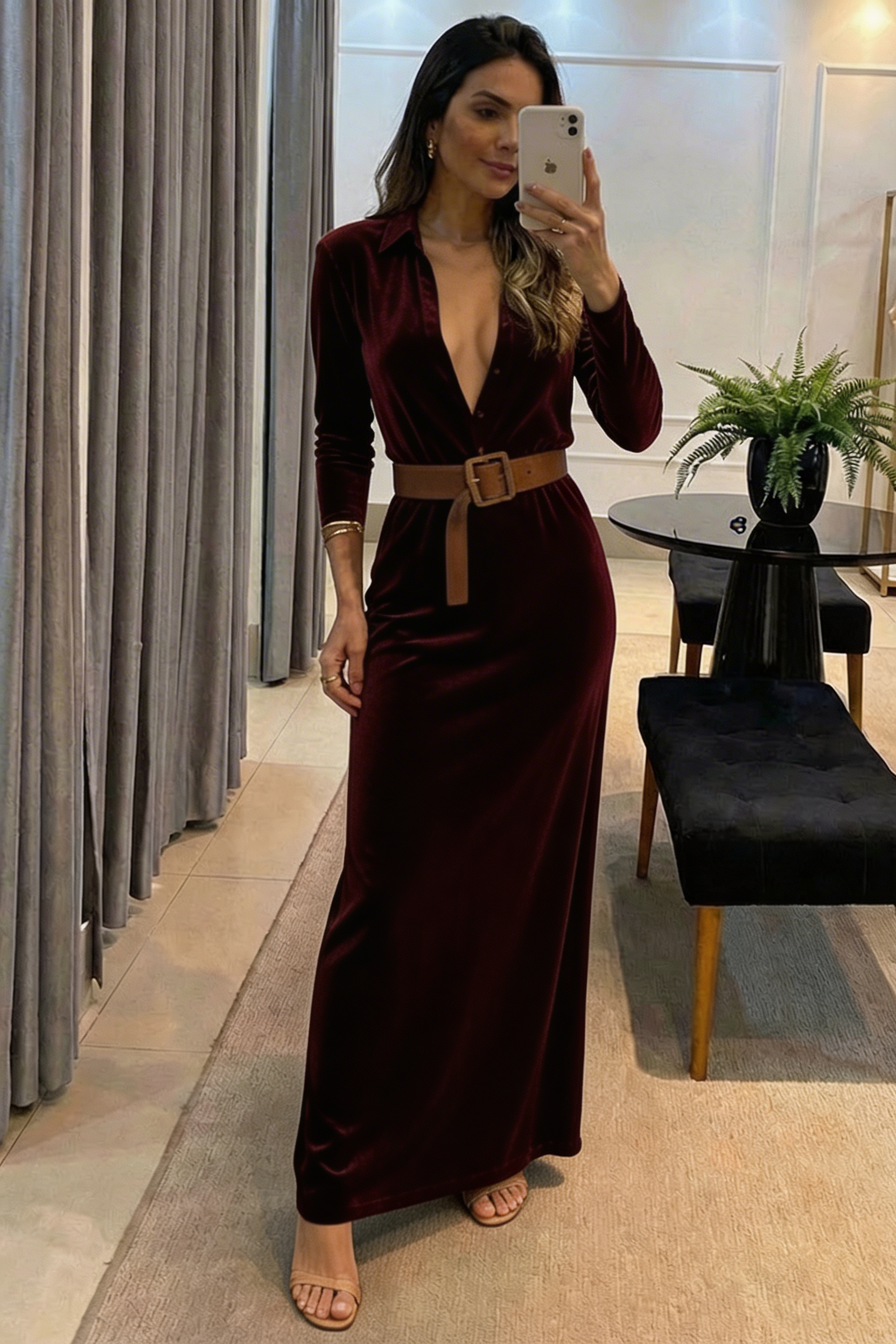 AuraBarcelona™ Camila | Vestido Maxi Elegante
