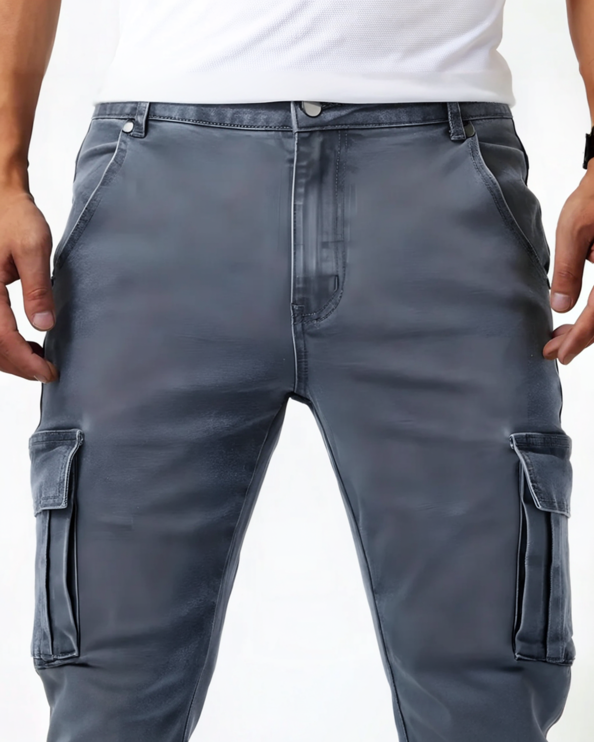 AuraBarcelona™ | PANTALÓN CARGO ELÁSTICO