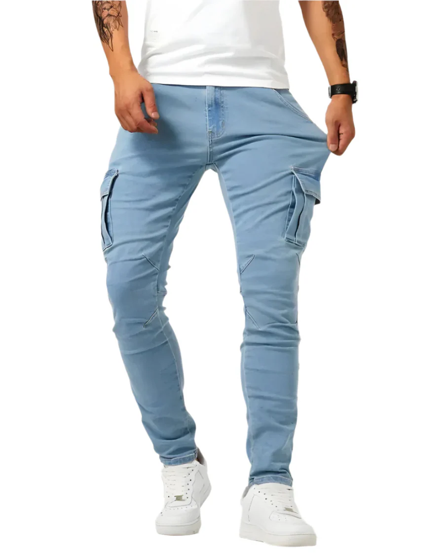 AuraBarcelona™ | PANTALÓN CARGO ELÁSTICO