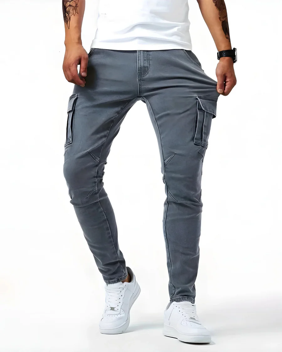 AuraBarcelona™ | PANTALÓN CARGO ELÁSTICO
