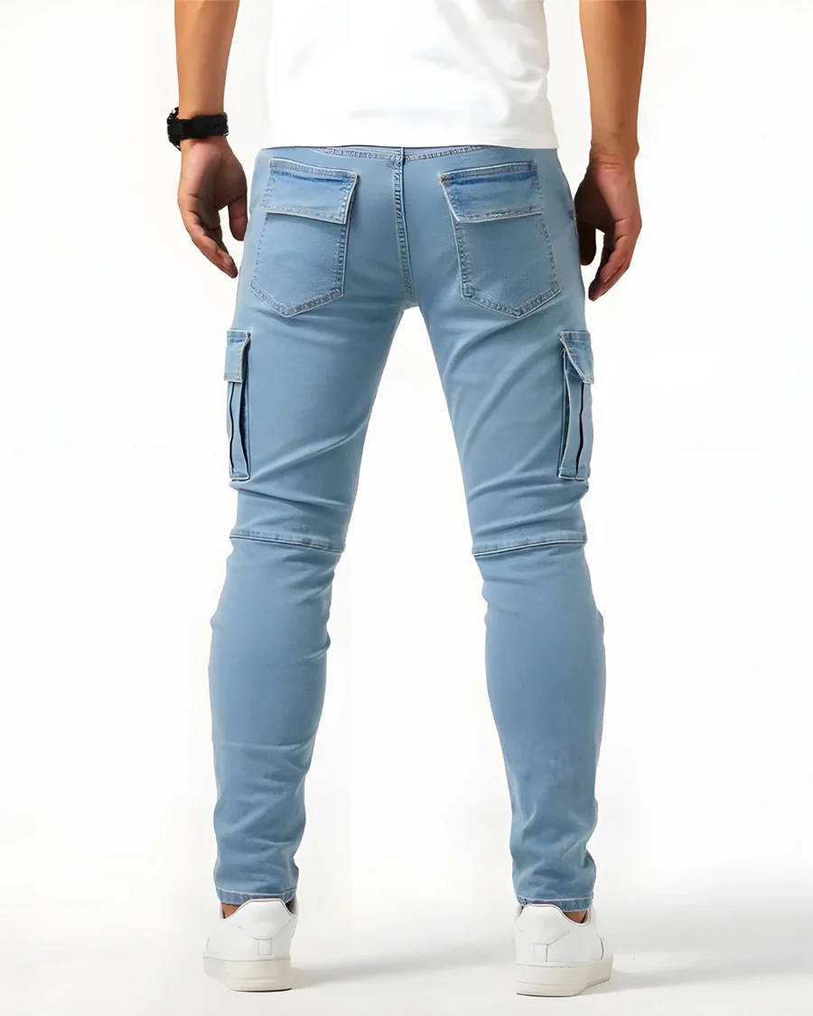 AuraBarcelona™ | PANTALÓN CARGO ELÁSTICO