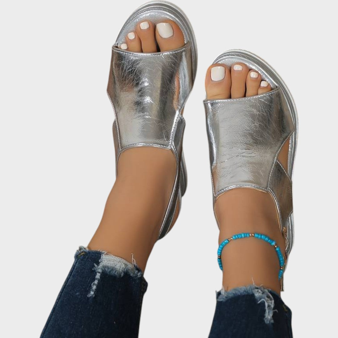 AuraBarcelona™ Núria | Sandalias Ortopédicas Con Plataforma