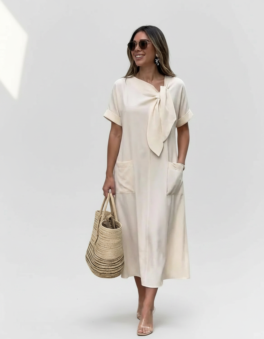 AuraBarcelona™ Pilar | Vestido Elegante con bolsillos