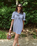 Vestido Portugal Vichy Navy